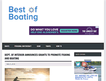 Tablet Screenshot of bestofboating.com